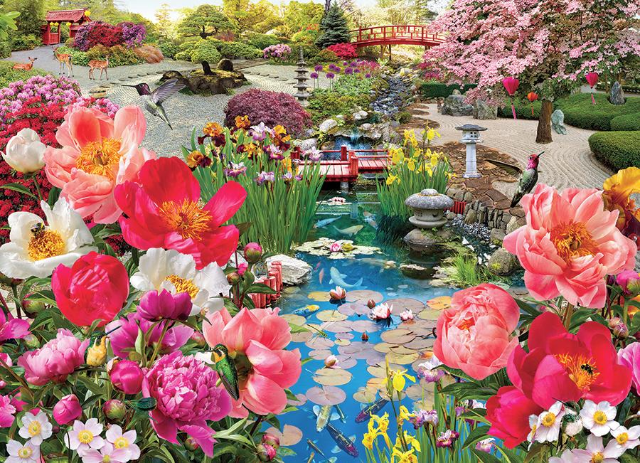 Puzzle Japanese Garden 1000pc by Cobblehill 40317