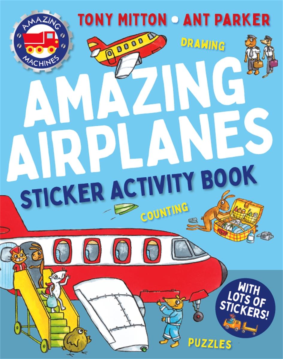 Amazing Machines Amazing Airplanes Sticker Activity Book - 
