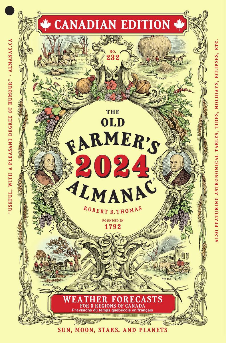 2024 Farmers Almanac Canada Holiday Daisy Elberta