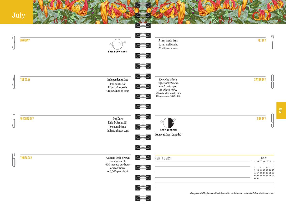 The 2024 Old Farmer's Almanac Planner