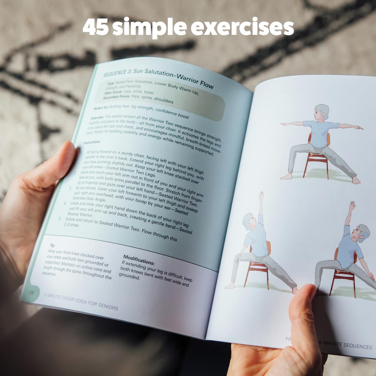5-Minute Chair Yoga for Seniors by Kierstie Payge Dolezal | Munro's Books