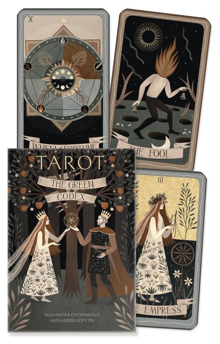 Green Codex Tarot Kit by Alexander Kopytin, Alexandra Dvornikova
