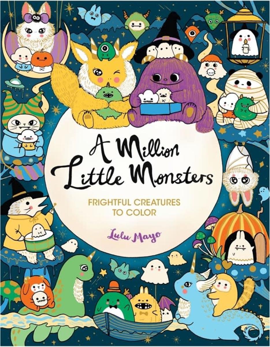 A Million Little Monsters - Frightful Creatures to Color