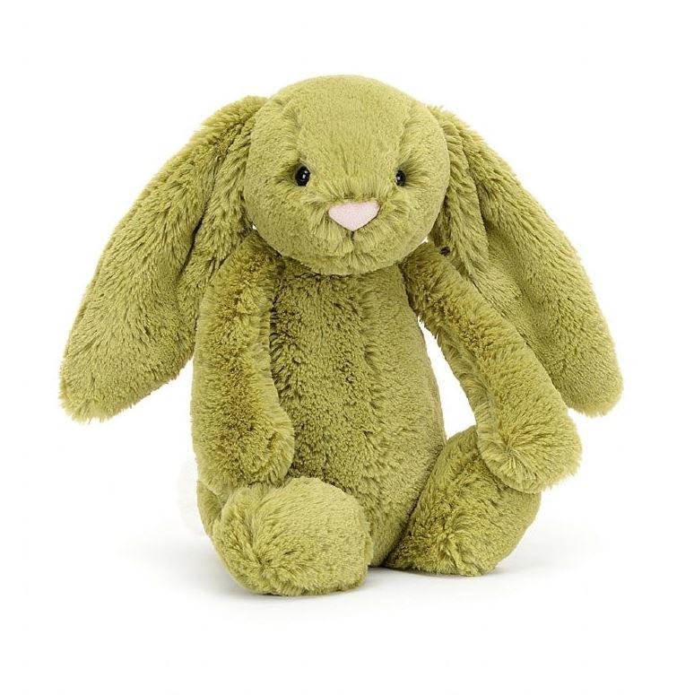  Medium Bashful Moss Bunny 緑うさぎ Bashful Moss Bunny Medium by Jellycat, Medium - H12