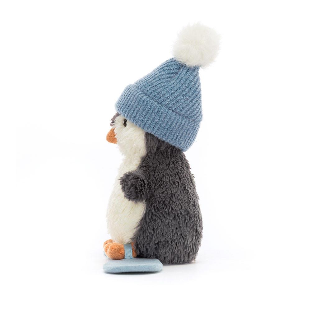 Peanut Penguin Snowboarding by Jellycat, H5