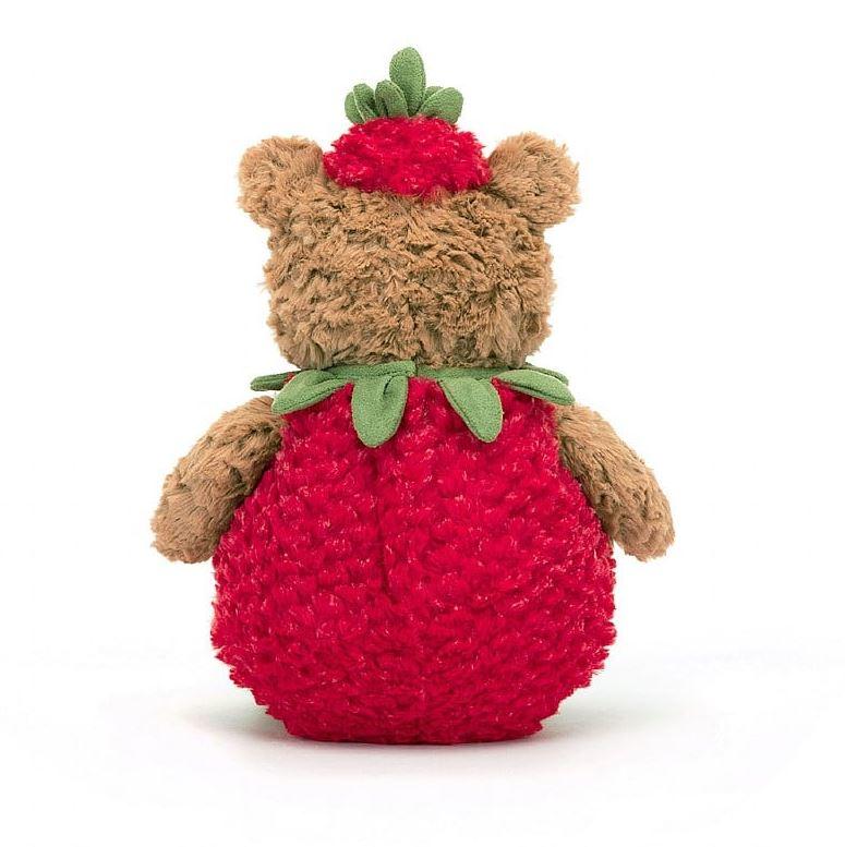 Bartholomew Bear Strawberry by Jellycat, Medium - H10