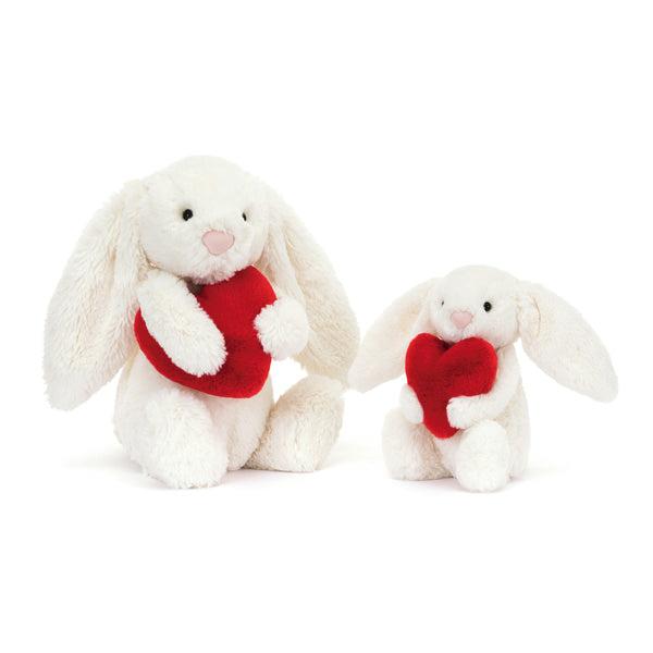 Bashful Red Heart Bunny Little by Jellycat | Content Bookstore