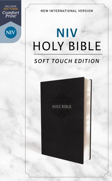 NIV, Holy Bible, Soft Touch Edition, Leathersoft, Black, Comfort Print ...