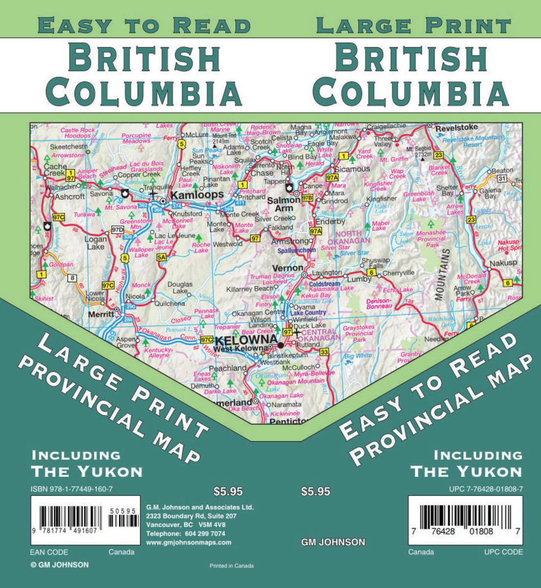 Printable Map Of British Columbia