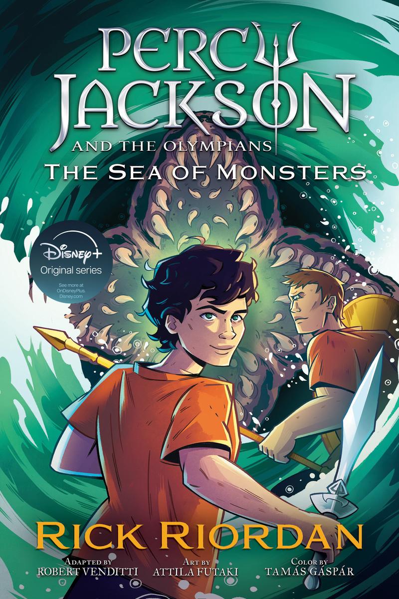 Percy Jackson and the Olympians The Sea of Monsters The Graphic Novel  (paperback) by Rick Riordan | Munro's Books, image size:800x1200