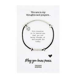 Bracelet-Thought Keepers-Black/Silver (7.5
