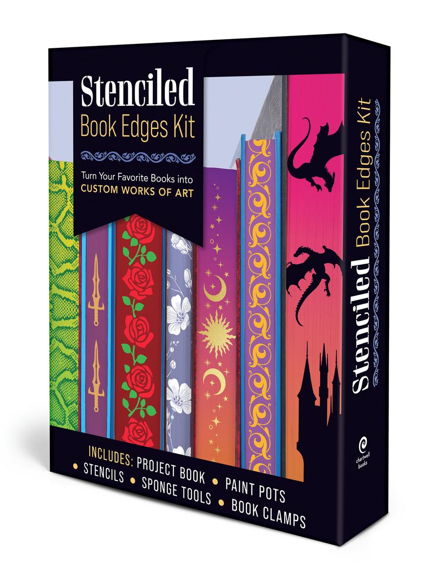 Stenciled Book Edges Kit by of Chartwell Books Editors | Black Bond Books