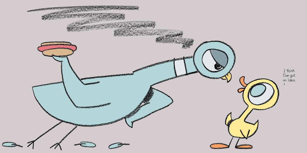 Pigeon Finds a Hot Dog!, The by Mo Willems | Toad Hall Toys Inc.