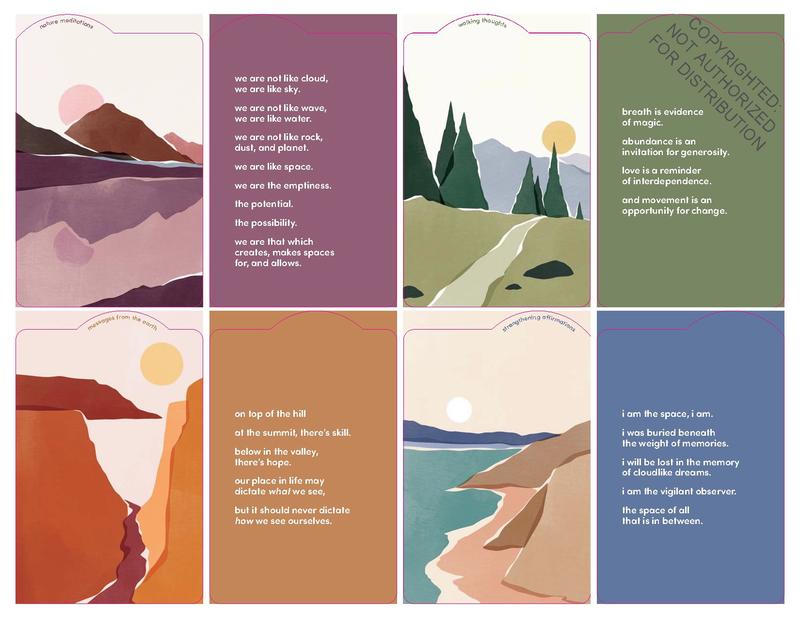 Nature Meditations Deck by Kenya Jackson-Saulters, Sacree Frangine