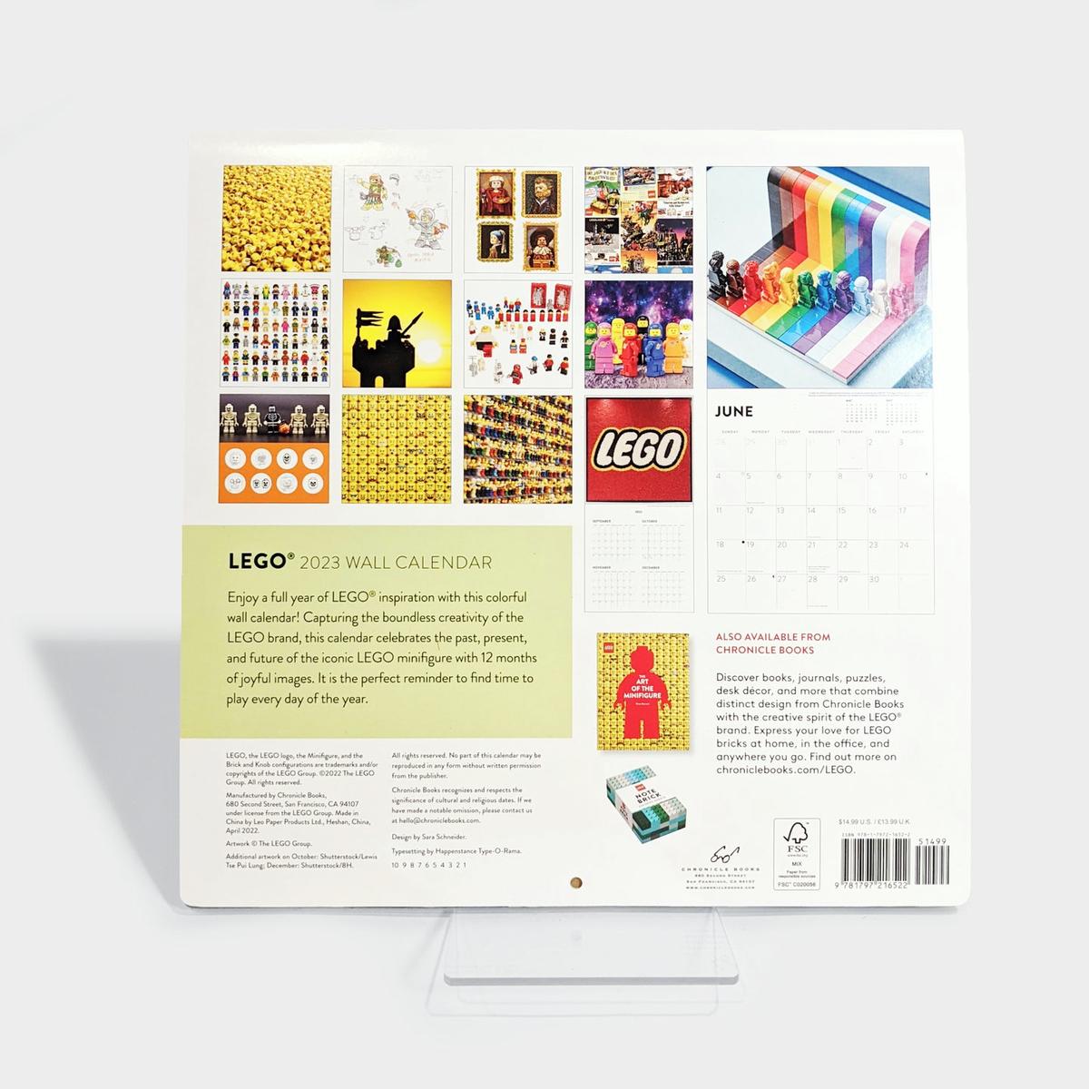 Content Bookstore 2023 LEGO Wall Calendar