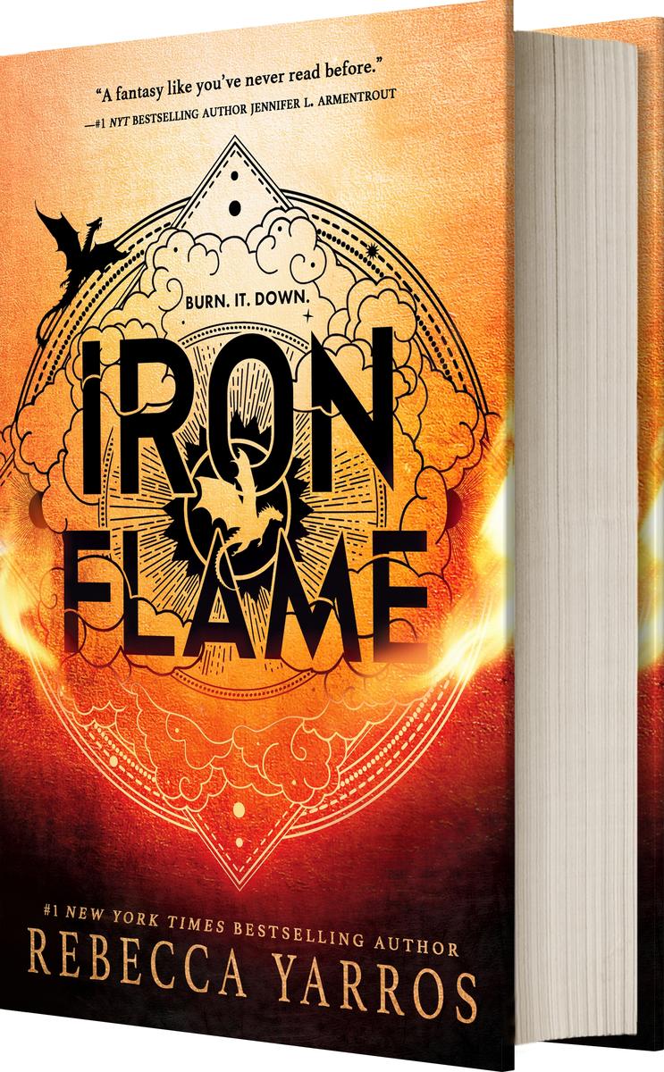 PREORDER Iron Flame Rebecca Yarros Sprayed Stencilled Edge Special Edition  Custom Book Hardback 