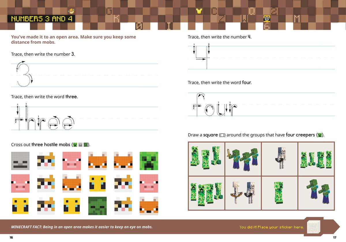Official Minecraft Workbook by House Random | School House Teaching ...