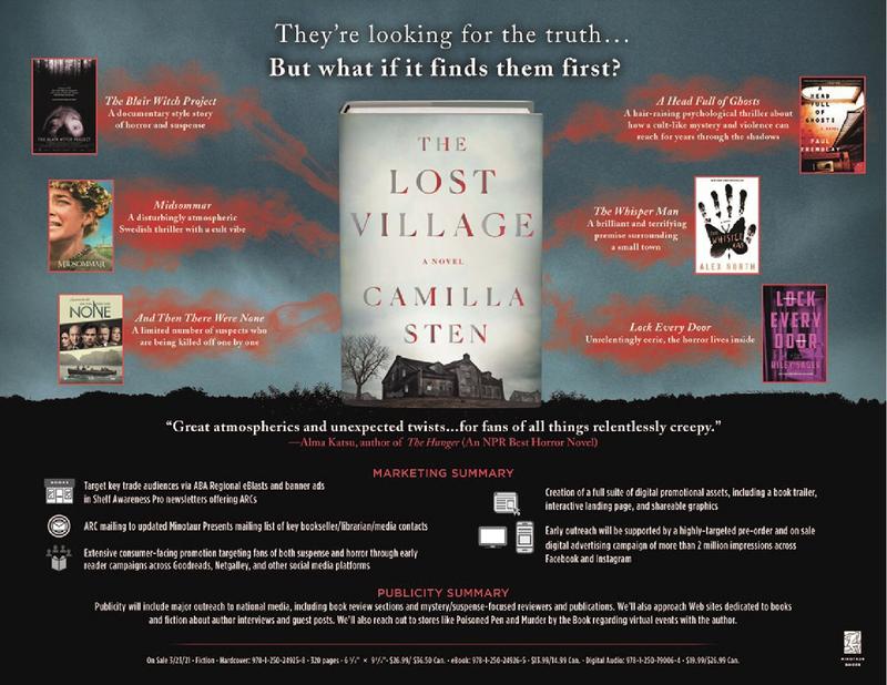 The Lost Village: A Novel By Camilla Sten – Hardcover, Good Condition, 1250249252