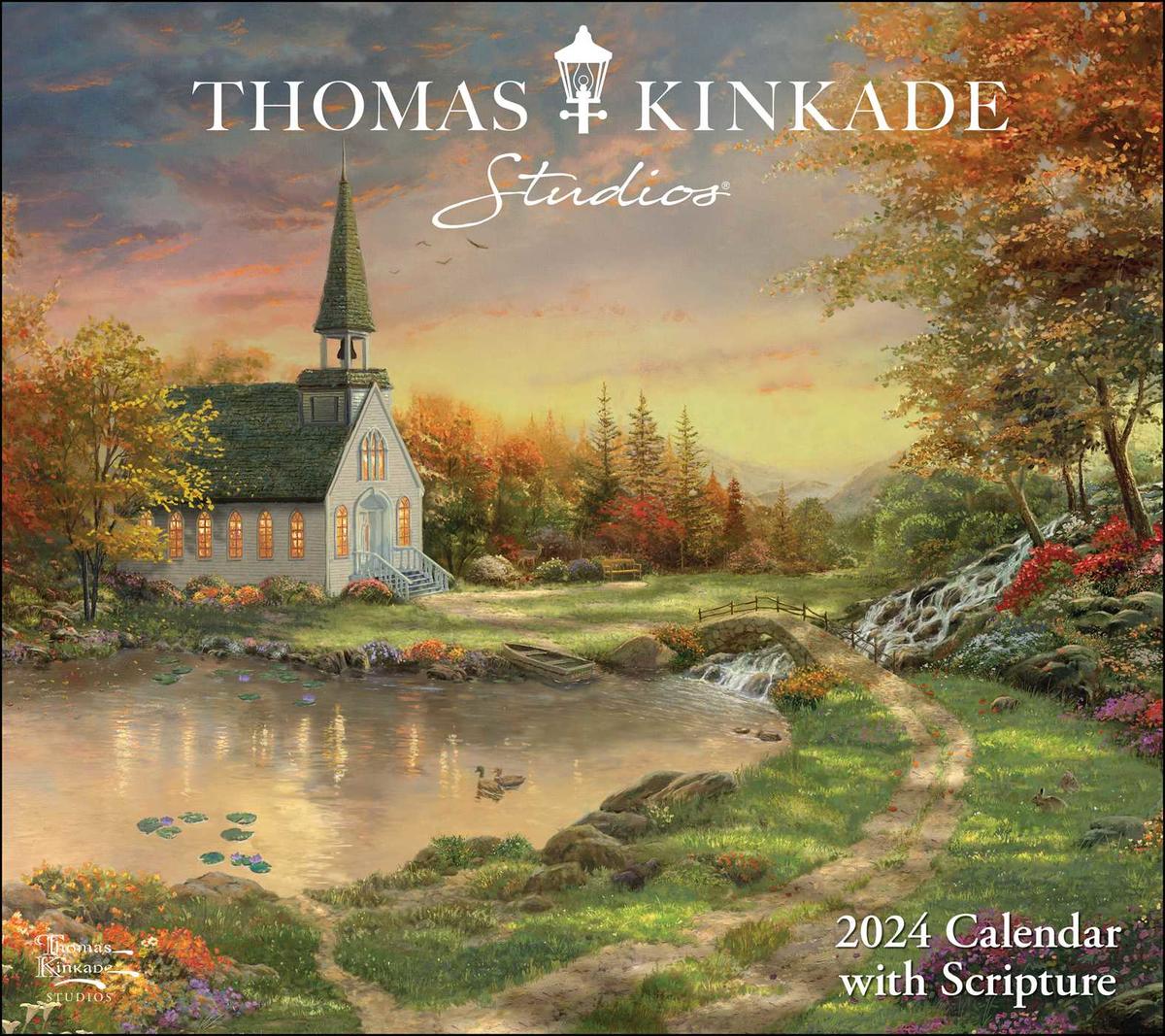 Heritage Christian Book Store | 2024 Thomas Kinkade Studios Deluxe Wall  Calendar with Scripture