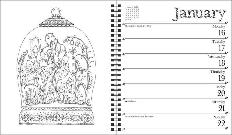 Johanna Basford 12-Month 2024 Coloring Weekly Planner Calendar: A Special  Collection of Whimsical Illustrations from Her Best-Selling Books  (Calendar)