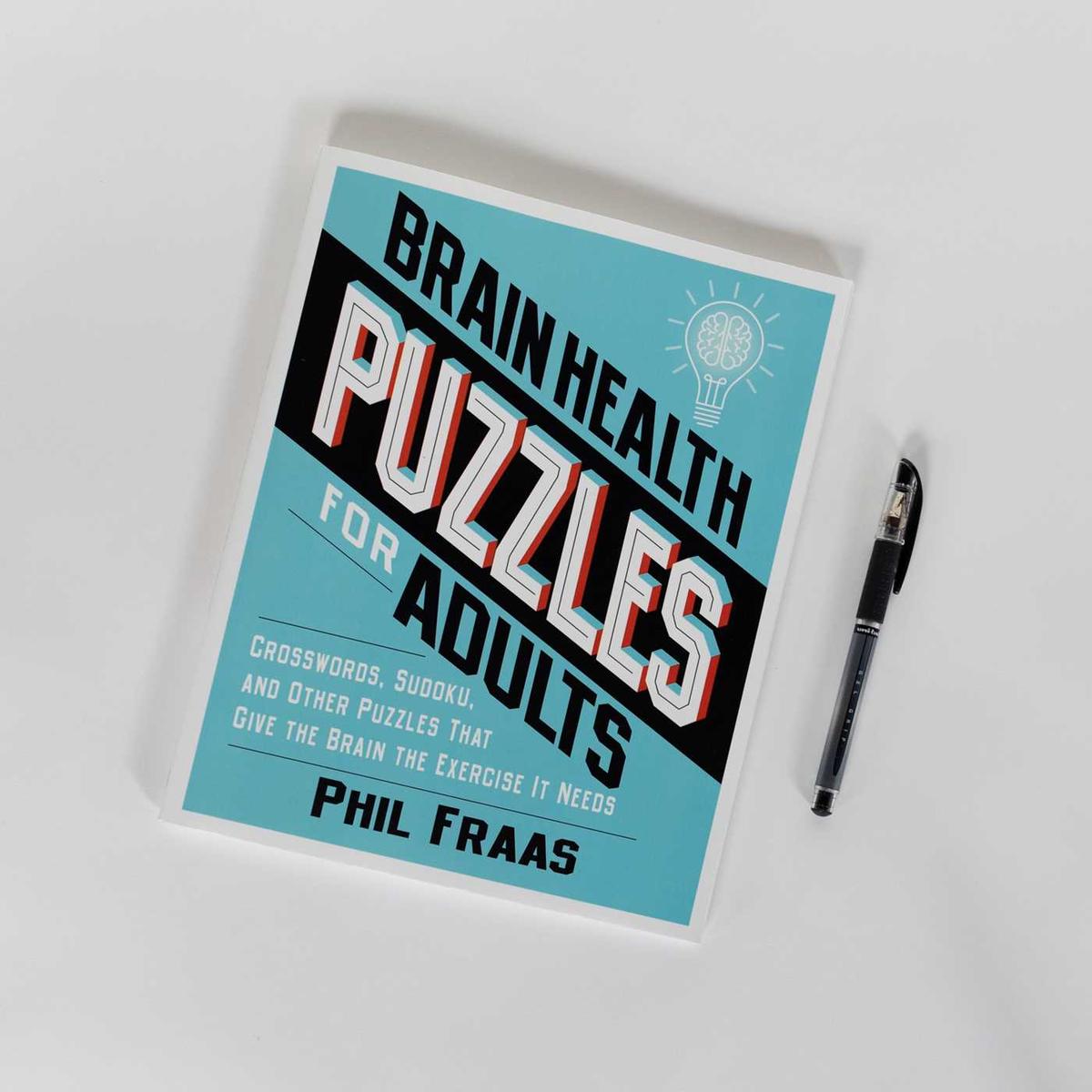Brain Health Puzzles for Adults by Phil Fraas | Zenith Bookstore