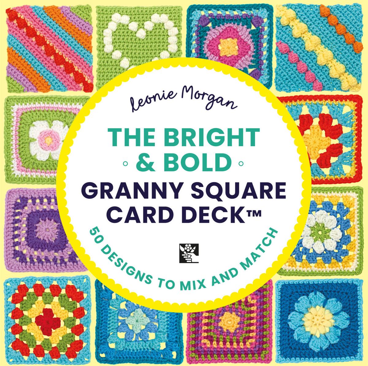 The Bright and Bold Granny Square Card Deck: - 50 mix and match designs