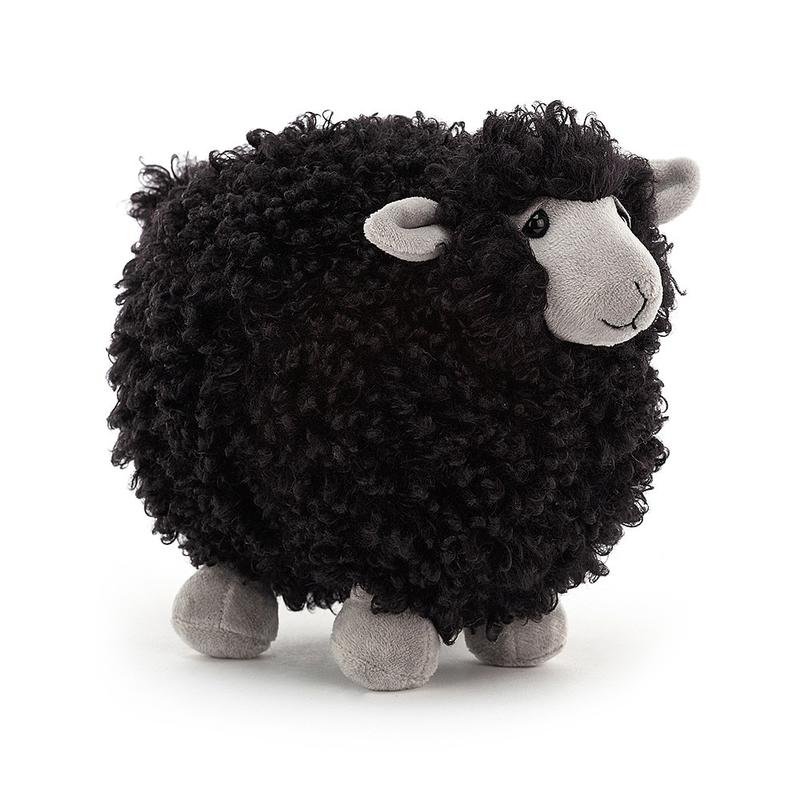 Rolbie Sheep Black Small by Jellycat, H6