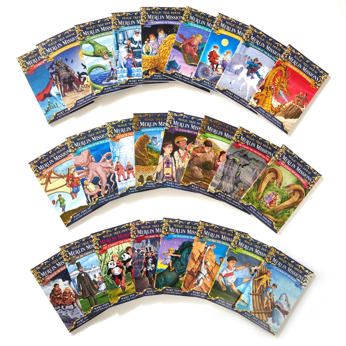 Magic Tree House Merlin Missions Books 1-25 Boxed Set by