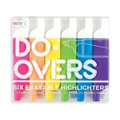 Do-Overs Erasable Highlighters - Set of 6