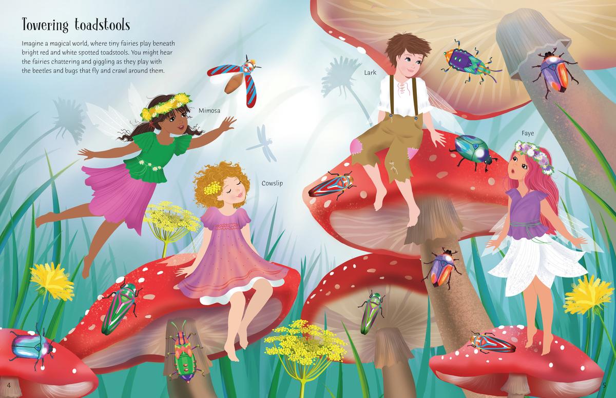 green emerald velvet dress Little Sticker Dolly Dressing: Rainbow Fairy