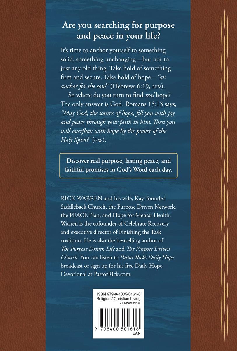 Daily Hope Devotional by Rick Warren | Kennedy's Parable (Saskatoon)