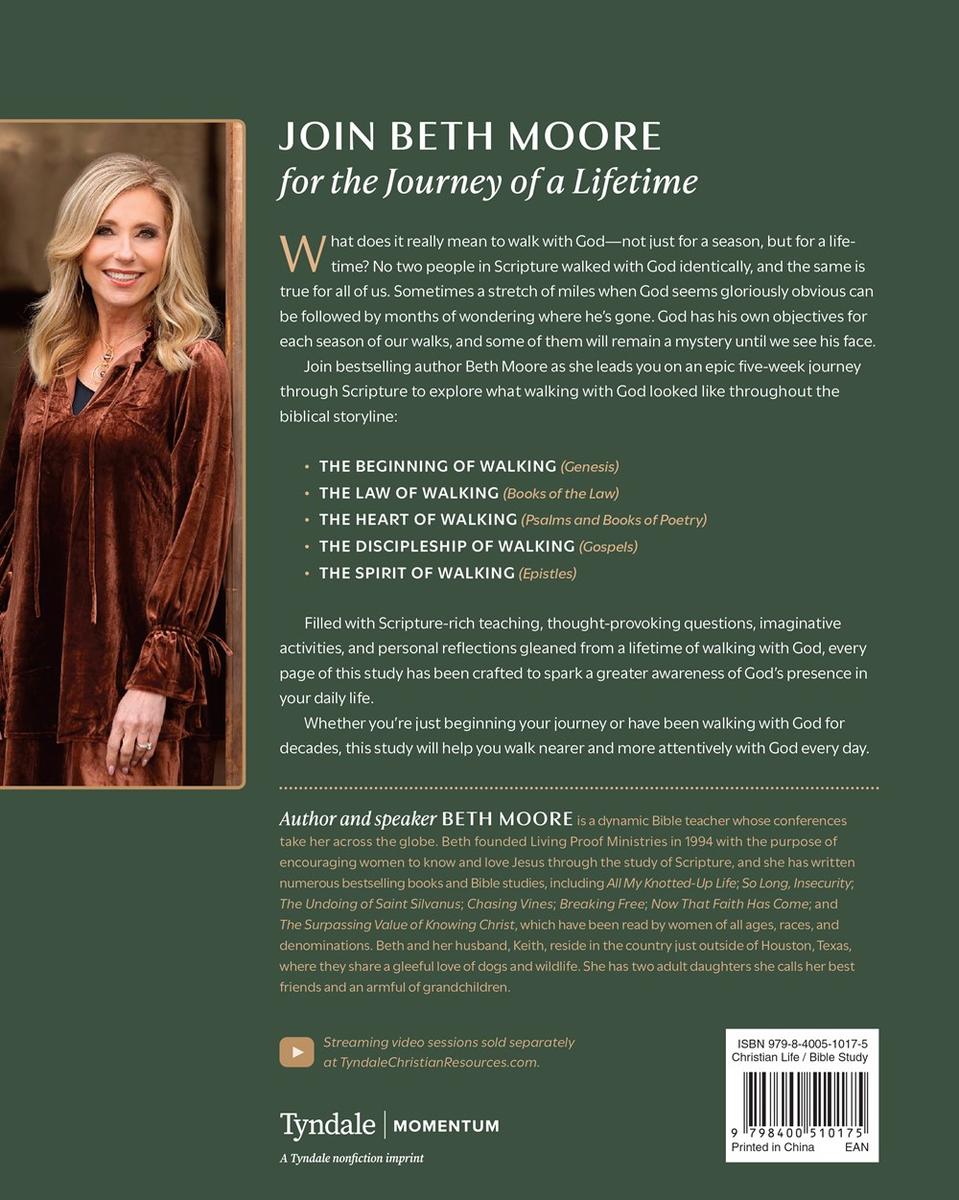 Walking with God by Beth Moore | Creation Bookstore