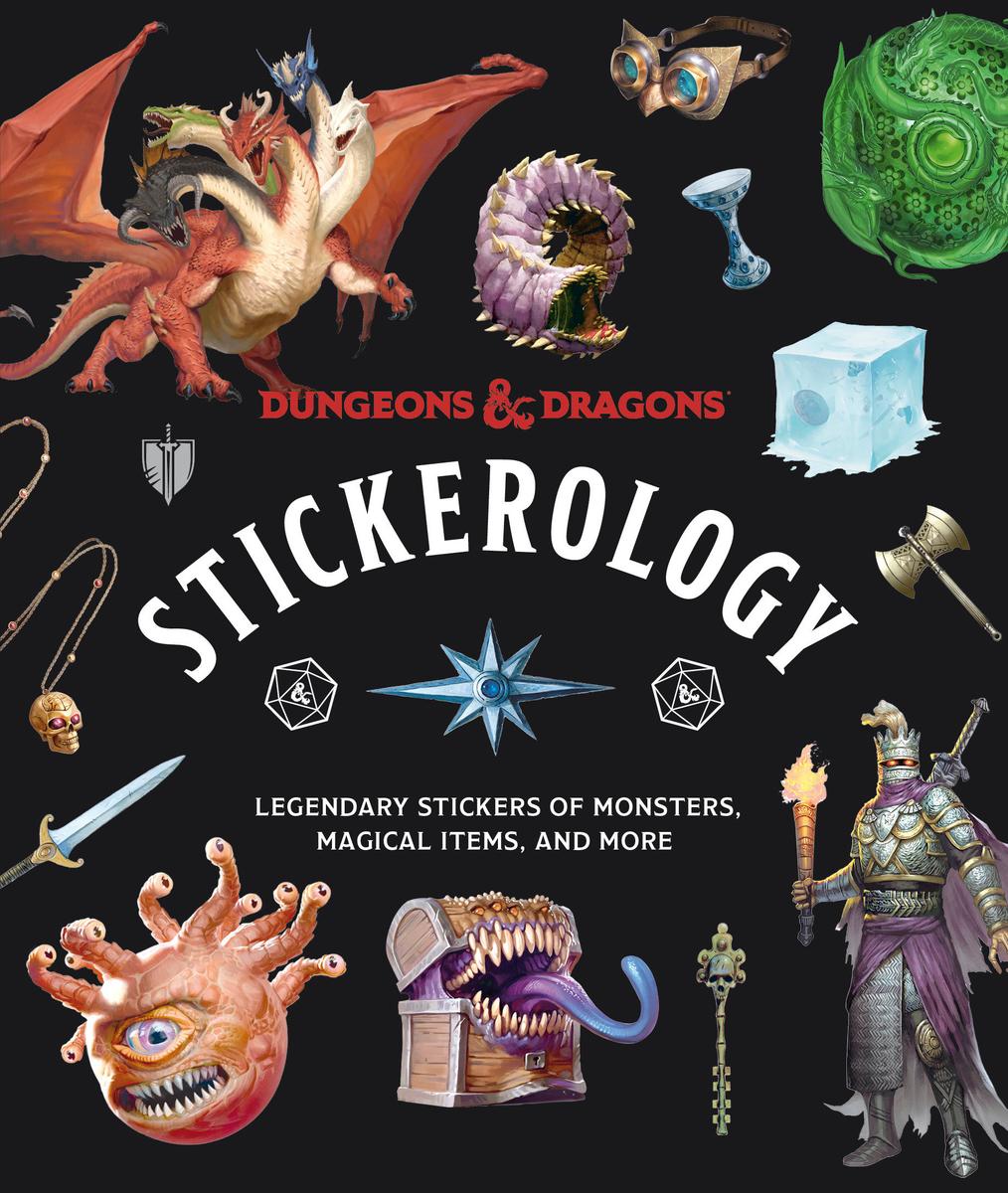 Dungeons & Dragons Stickerology: Legendary Stickers of Monsters, Magical Items, and More: Stickers for Journals, Water Bottles, Laptops, Planners