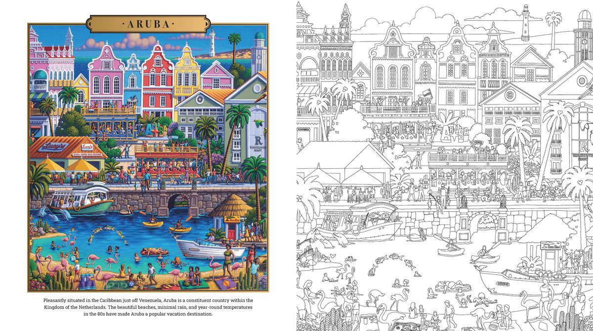Beautiful Beaches Coloring Book by Eric Dowdle | Vernon Teach & Learn