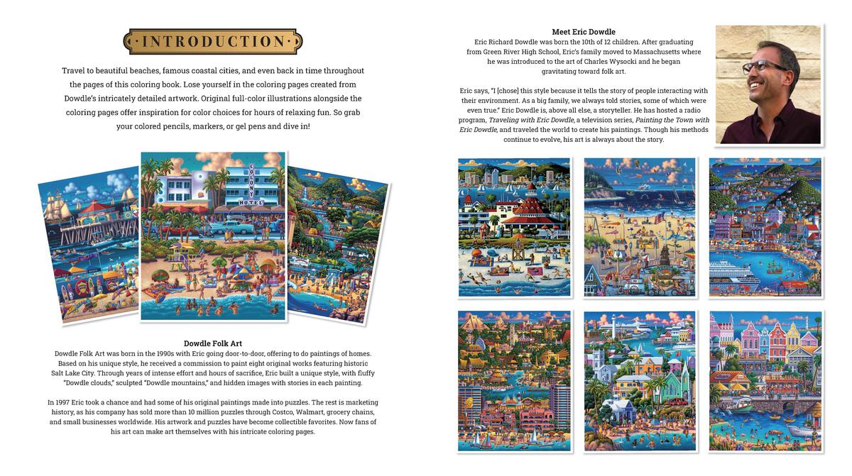 Beautiful Beaches Coloring Book by Eric Dowdle | Vernon Teach & Learn
