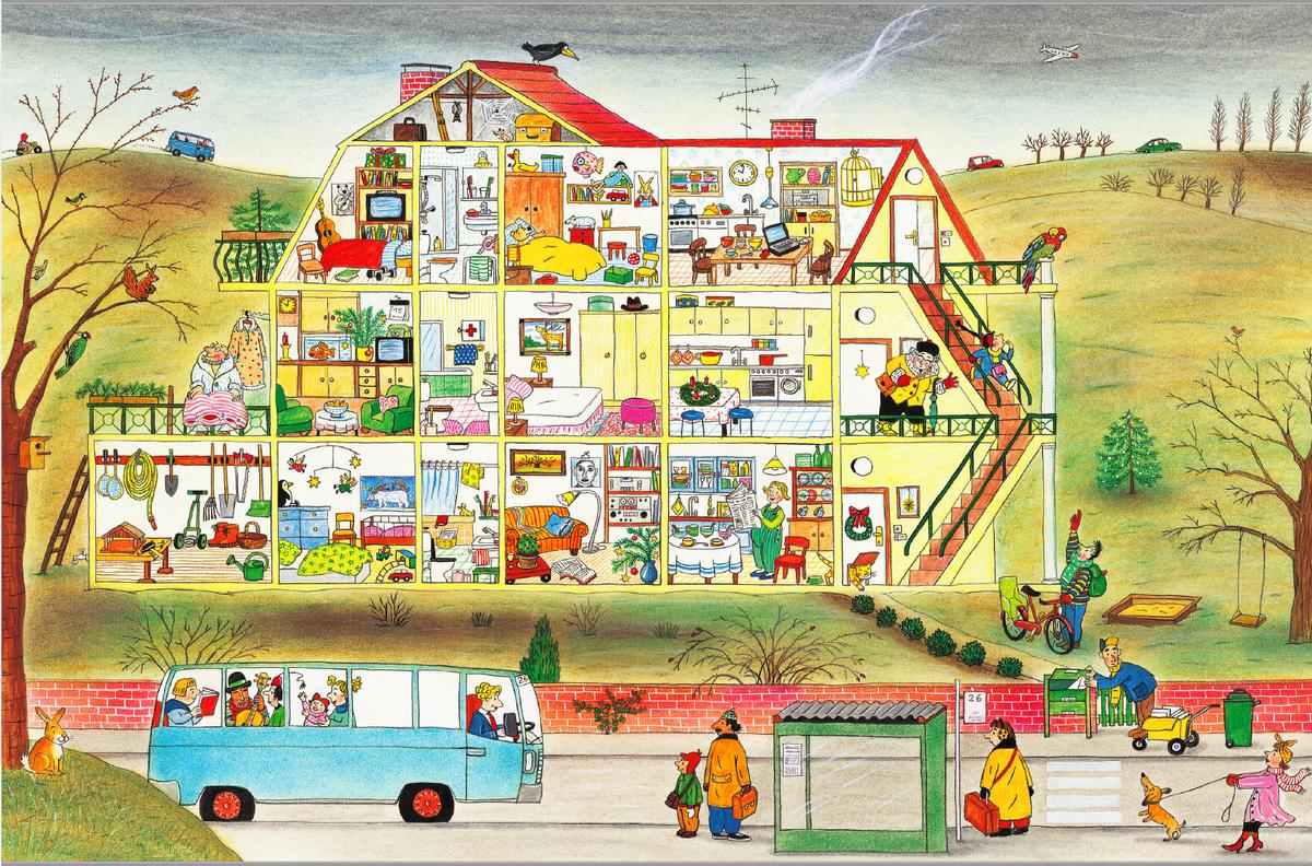 All Around Bustletown by Rotraut Susanne Berner | Otter Books
