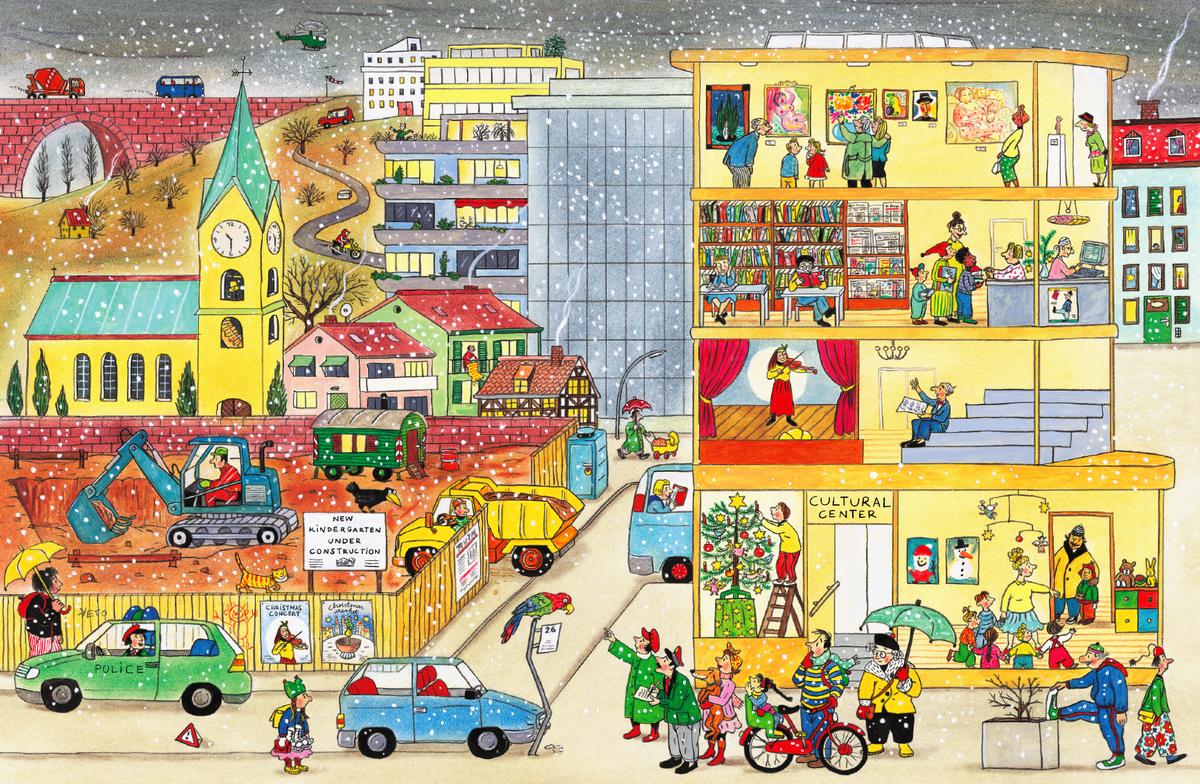 All Around Bustletown by Rotraut Susanne Berner | Otter Books