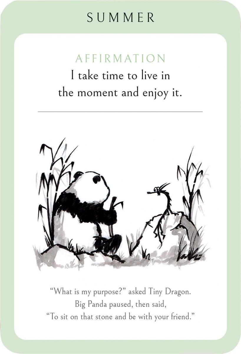 Big Panda and Tiny Dragon Affirmation Cards by James Norbury