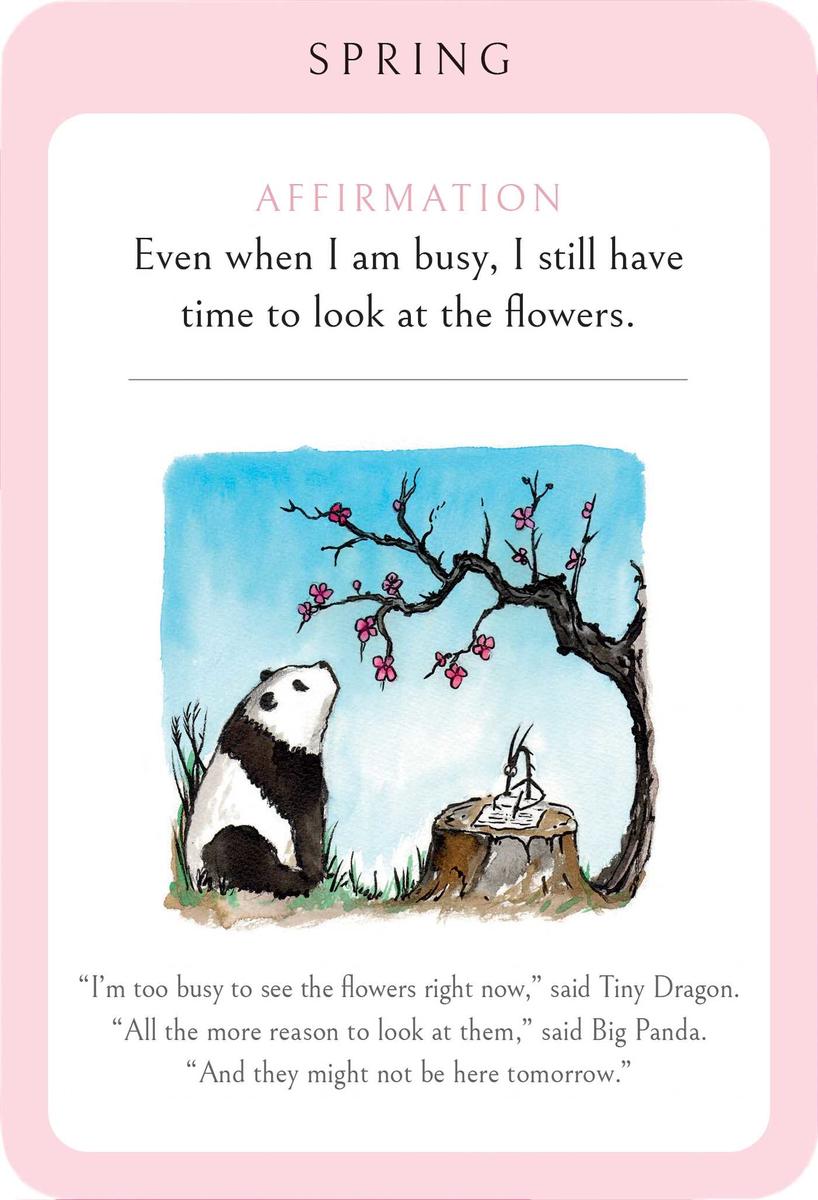 Big Panda and Tiny Dragon Affirmation Cards by James Norbury