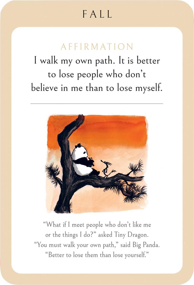 Big Panda and Tiny Dragon Affirmation Cards by James Norbury