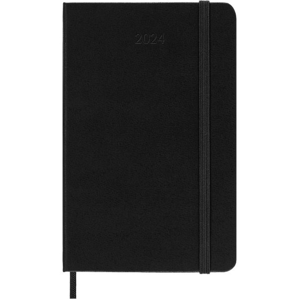 Moleskine 2024 Daily Planner, 12M, Large, Scarlet Red, Soft Cover (5 x 8.25)