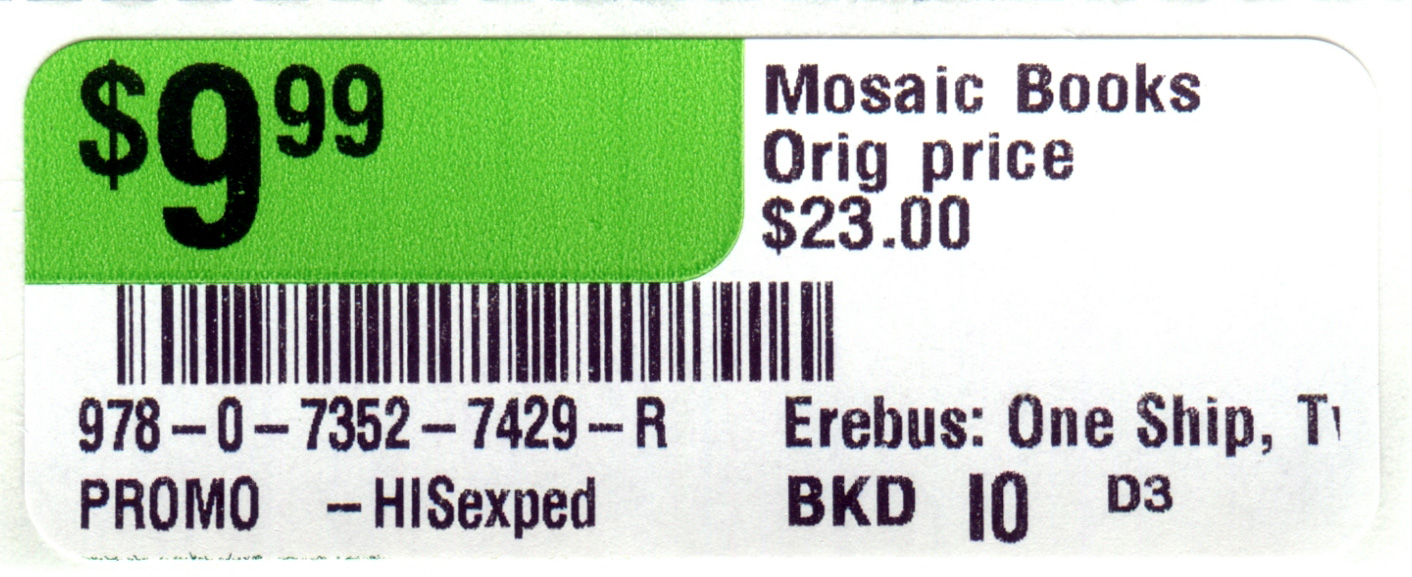 Green Sale Price Book Label