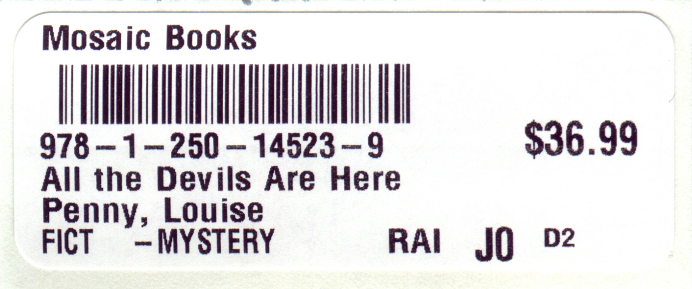 Standard Zebra 300dpi Book Label